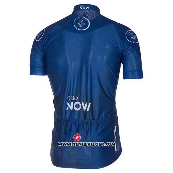 2017 Maillot Ciclismo Dubai Tour Profond Bleu Manches Courtes et Cuissard